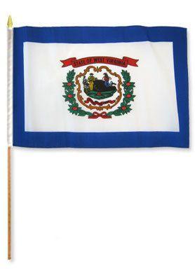 West Virginia 12X18 Flags