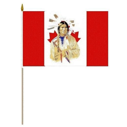 Canada Indian Chief 12X18 Flags