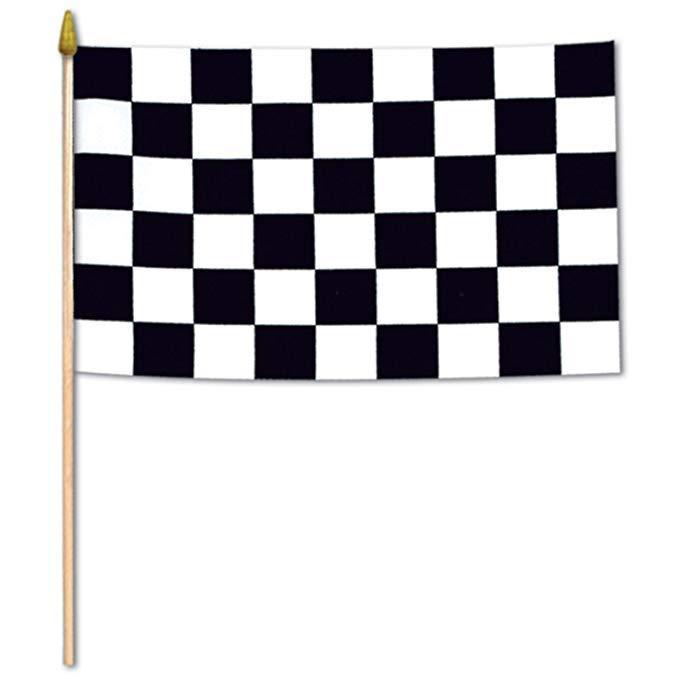 Checkered-Black/White 12X18 Flags