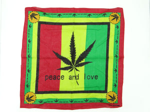 Marijuana Peace & Love Bandana