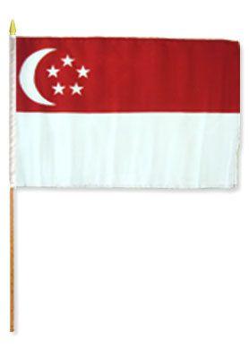 Singapore 12X18 Flags