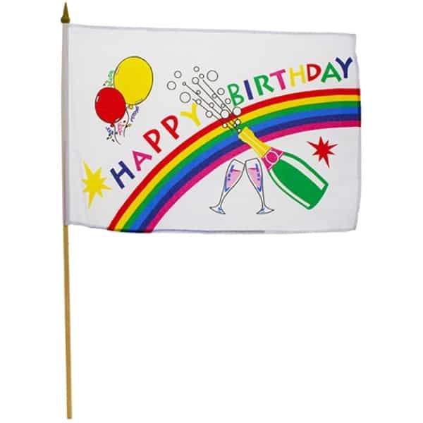 Happy Birthday 12X18 Flags